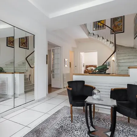 Stylish Art Deco Near The Sea 4 Bdrs Pool And Garage Villa Nice